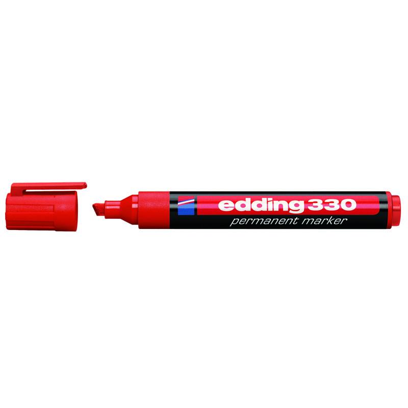 Маркер edding Permanent e-330/02, 1-5 мм клиноподіб. червоний